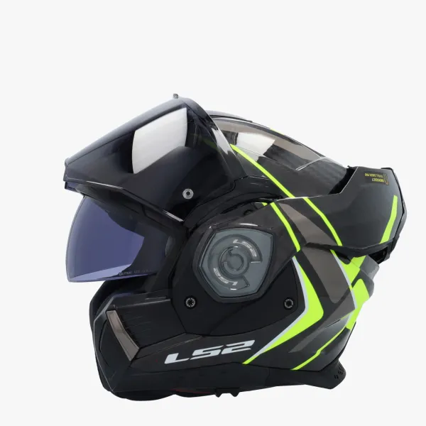 LS2 Systeemhelmen|Helmen Met Zonnevizier-FF901 Advant X Carbon Future Ii H-V Yeow
