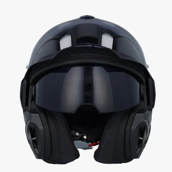 LS2 Systeemhelmen|Helmen Met Zonnevizier-FF901 Advant X Carbon Horizon iver Grey