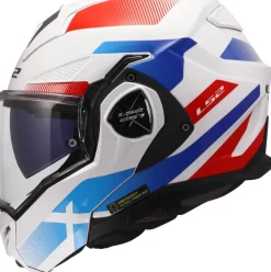 LS2 Systeemhelmen|Helmen Met Zonnevizier-FF901 Advant X Nova White Bue Red-06