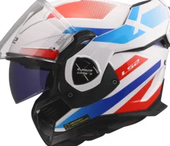 LS2 Systeemhelmen|Helmen Met Zonnevizier-FF901 Advant X Nova White Bue Red-06