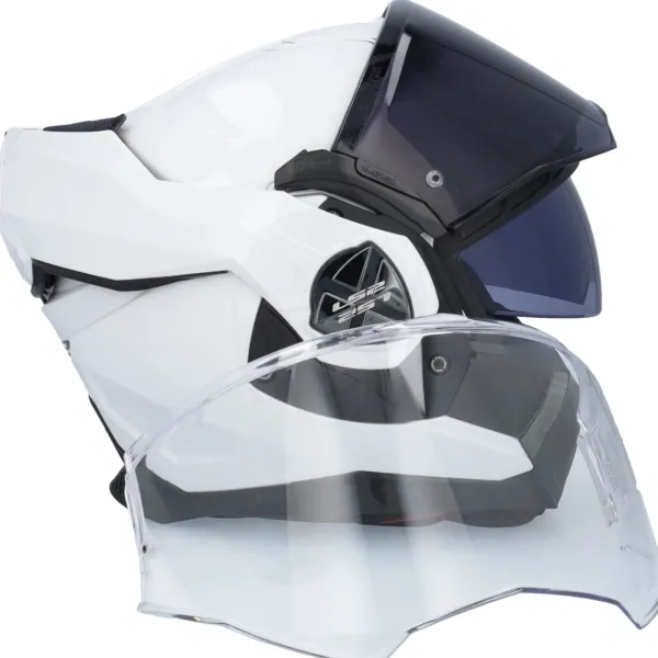 LS2 Systeemhelmen|Helmen Met Zonnevizier-FF901 Advant X oid White 06