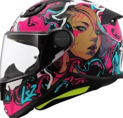 LS2 Kinder Scooterhelmen-FF812 Kinderhe Cyberg Purpe Cyan