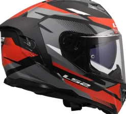 LS2 Integraalhelmen|Race Helmen-FF818 tor III Koai Back Red