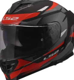 LS2 Integraalhelmen|Race Helmen-FF818 tor III Koai Back Red