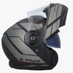 LS2 Systeemhelmen|Helmen Met Zonnevizier-FF908 trobe II Code Back Grey