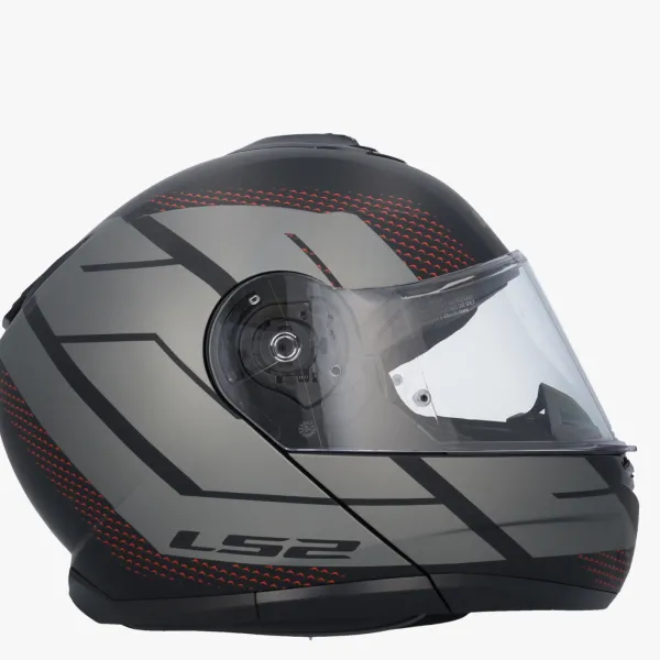 LS2 Systeemhelmen|Helmen Met Zonnevizier-FF908 trobe II Code Back Grey
