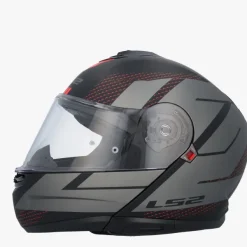 LS2 Systeemhelmen|Helmen Met Zonnevizier-FF908 trobe II Code Back Grey