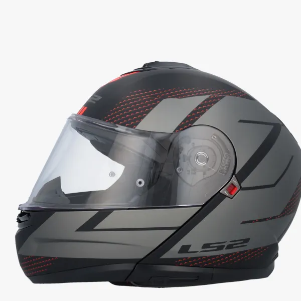 LS2 Systeemhelmen|Helmen Met Zonnevizier-FF908 trobe II Code Back Grey