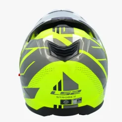 LS2 Systeemhelmen|Helmen Met Zonnevizier-FF908 trobe II Code H-Vi Yeow Grey