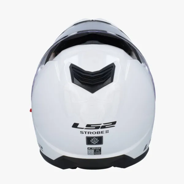 LS2 Systeemhelmen|Helmen Met Zonnevizier-FF908 trobe II Go White