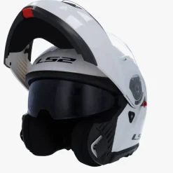 LS2 Systeemhelmen|Helmen Met Zonnevizier-FF908 trobe II Go White
