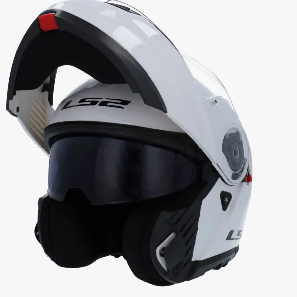 LS2 Systeemhelmen|Helmen Met Zonnevizier-FF908 trobe II Go White