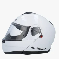 LS2 Systeemhelmen|Helmen Met Zonnevizier-FF908 trobe II Go White