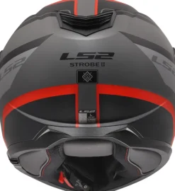 LS2 Systeemhelmen|Helmen Met Zonnevizier-FF908 trobe II onza Back Grey Red-06