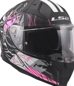 LS2 Integraalhelmen|Helmen Met Zonnevizier-FF811 Vector II Darfo Back Pink-06