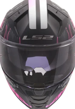 LS2 Integraalhelmen|Helmen Met Zonnevizier-FF811 Vector II Darfo Back Pink-06