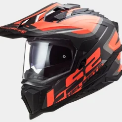 LS2 Adventure Helmen|Integraalhelmen-X701 Exporer Ater att Back Fuo Orange