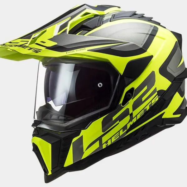 LS2 Adventure Helmen|Integraalhelmen-X701 Explorer Alter att Black Fluo Yellow