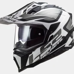 LS2 Adventure Helmen|Integraalhelmen-X701 Exporer Ater att Back White