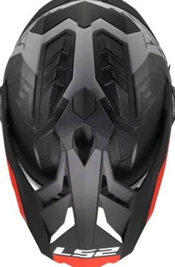 LS2 Adventure Helmen|Helmen Met Zonnevizier-X701 Exporer Hexa Back Red Grey-06