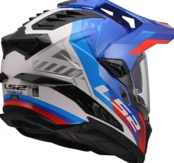 LS2 Adventure Helmen|Helmen Met Zonnevizier-X701 Exporer Hexa White Bue Red-06
