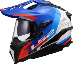 LS2 Adventure Helmen|Helmen Met Zonnevizier-X701 Exporer Hexa White Bue Red-06