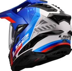LS2 Adventure Helmen|Helmen Met Zonnevizier-X701 Exporer Hexa White Bue Red-06