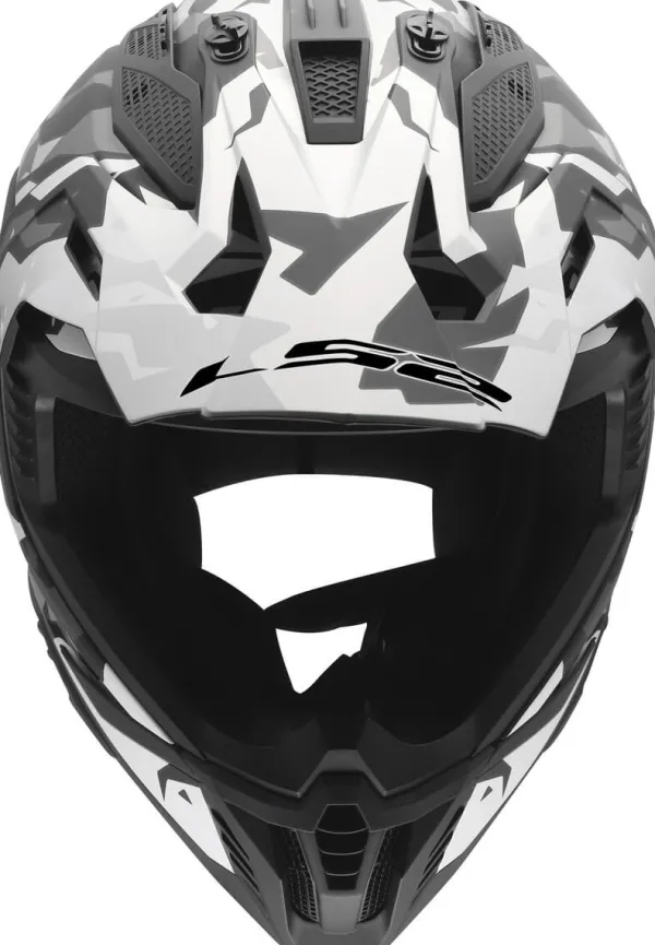 LS2 Adventure Helmen|Crosshelmen-X708 Fat II Grotek Back Grey-06