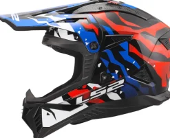 LS2 Adventure Helmen|Crosshelmen-X708 Fat II Grotek White Bue Red-06
