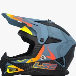 LS2 Adventure Helmen|Crosshelmen-X708 Fat II Wah att Dark Grey