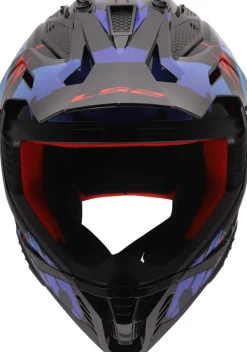 LS2 Adventure Helmen|Crosshelmen-X708 Fat II Zobie Ii Back Red Bue-06