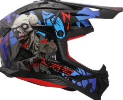 LS2 Adventure Helmen|Crosshelmen-X708 Fat II Zobie Ii Back Red Bue-06