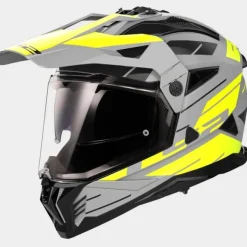 LS2 Adventure Helmen|Integraalhelmen-X702 Pioneer II Naib att Grey Fuo