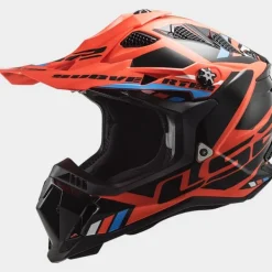 LS2 Crosshelmen-X700 ubverter top Fuo Orange Back