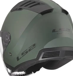LS2 Jethelmen|Helmen Met Zonnevizier-OF600 Copter II oid iitary Green-06