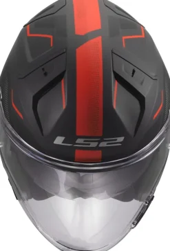 LS2 Jethelmen|Helmen Met Zonnevizier-OF603 Infinity II Veyron Back Grey Red-06