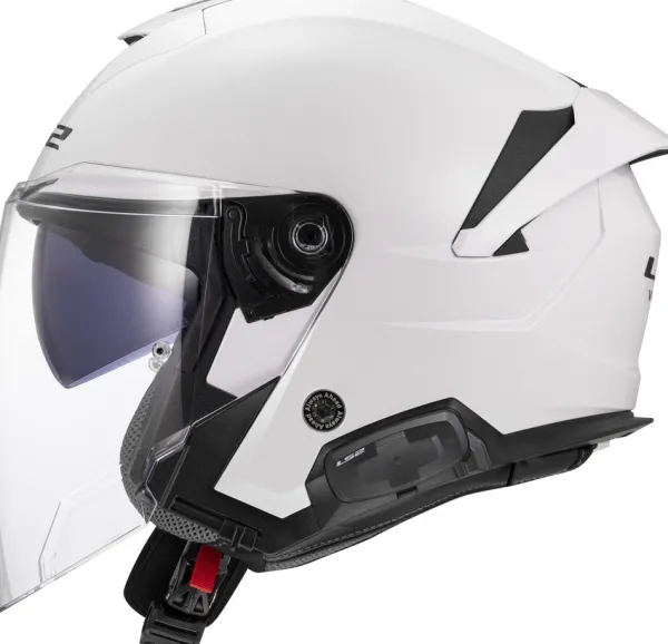 LS2 Jethelmen|Helmen Met Zonnevizier-OF618 Vero II oid White