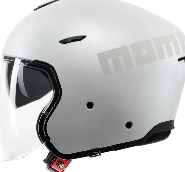 Momo Jethelmen|Helmen Met Zonnevizier-AERO ono att Pear White/Grey 004