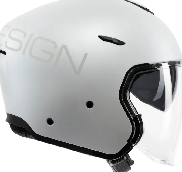 Momo Jethelmen|Helmen Met Zonnevizier-AERO ono att Pear White/Grey 004
