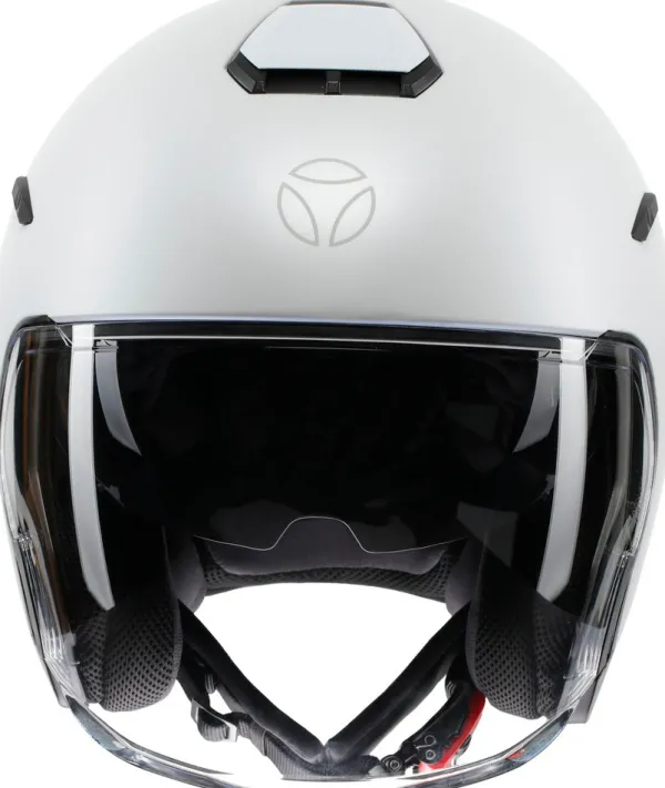 Momo Jethelmen|Helmen Met Zonnevizier-AERO ono att Pear White/Grey 004