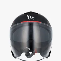 MT Jethelmen|Helmen Met Zonnevizier-Jet Thunder 3 V Bow Back/Red