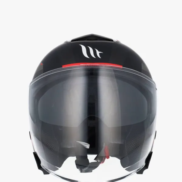 MT Jethelmen|Helmen Met Zonnevizier-Jet Thunder 3 V Bow Back/Red