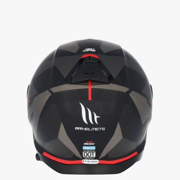 MT Jethelmen|Helmen Met Zonnevizier-Jet Thunder 3 V Bow Back/Red