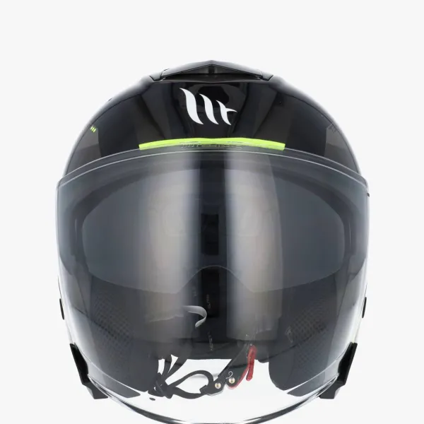 MT Jethelmen|Helmen Met Zonnevizier-Jet Thunder 3 V Bow Back/Yeow