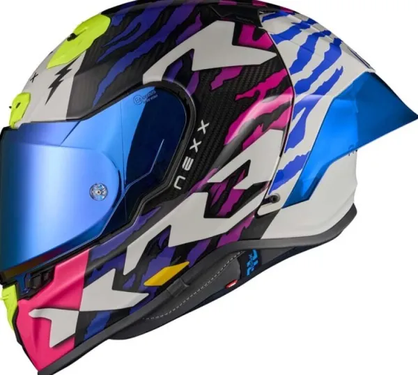 NEXX Integraalhelmen|Bluetooth Helmen-X.R3R Ziger Purpe/Bue