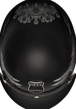 NEXX Retro Helmen|Helmen Met Zonnevizier-Y.10 Eage Rider Back/Grey at