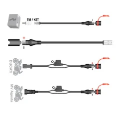 Optimate Motor Accessoires-Accessoires Verloopkabels SAE / TM