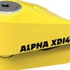 Oxford Motorsloten-Alpha XD14 Disc Lock (14mm pin) Yellow ART4 LK276
