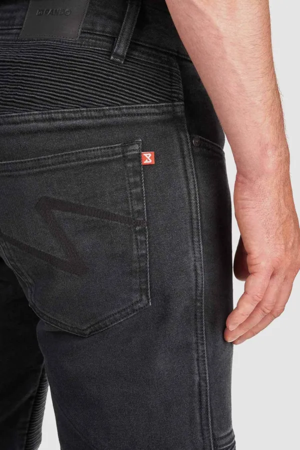 Pando Moto Motorjeans-Karl Devil AAA Motorjeans Black