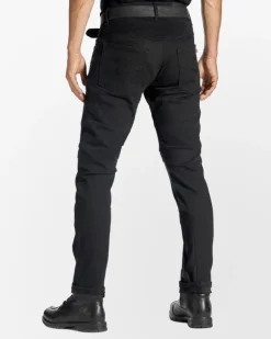 Pando Moto Motorjeans-Karldo Slim Motorjeans Black